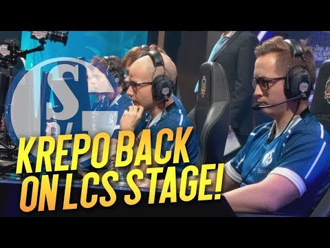 KREPO BACK ON LCS STAGE! Vander playing AD Carry! - Roccat vs Schalke 04 Highlights