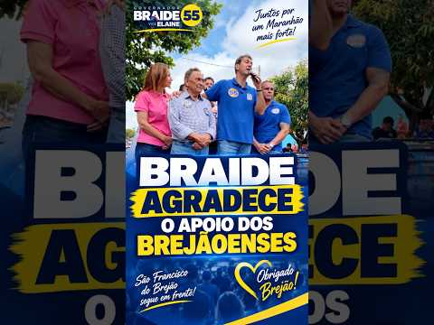 Eduardo Braide agradece o apoio de São Francisco do Brejão