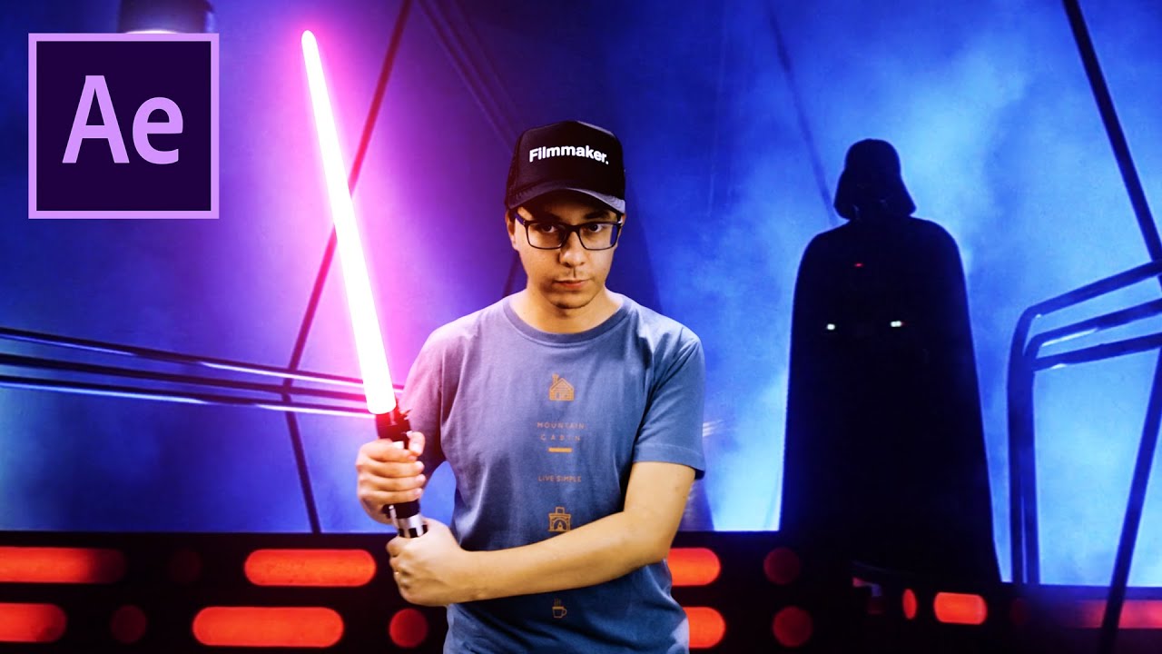 Como fazer um SABRE DE LUZ na edição com o After Effects!