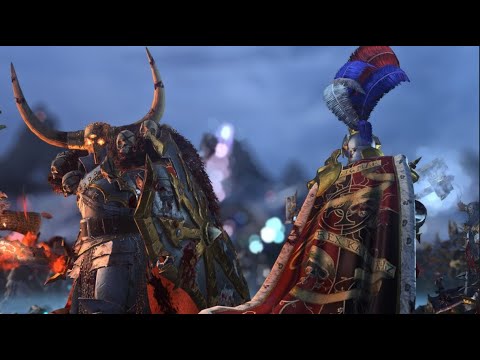 Total war: Warhammer 3 | WARRIORS OF CHAOS VS THE EMPIRE OF MAN | Cinematic massive battle