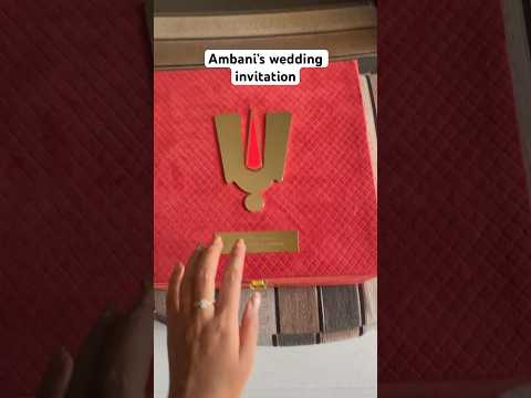 Invitation of anant ambani  and radhika’s aasisrvaad . #ambaniwedding #ambani #wedding #anantambani