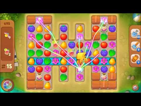 Gardenscapes Level 695 (Hard)