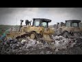 Up Close: Cat D6 XE Electric Drive Dozers Doing Landfill Work