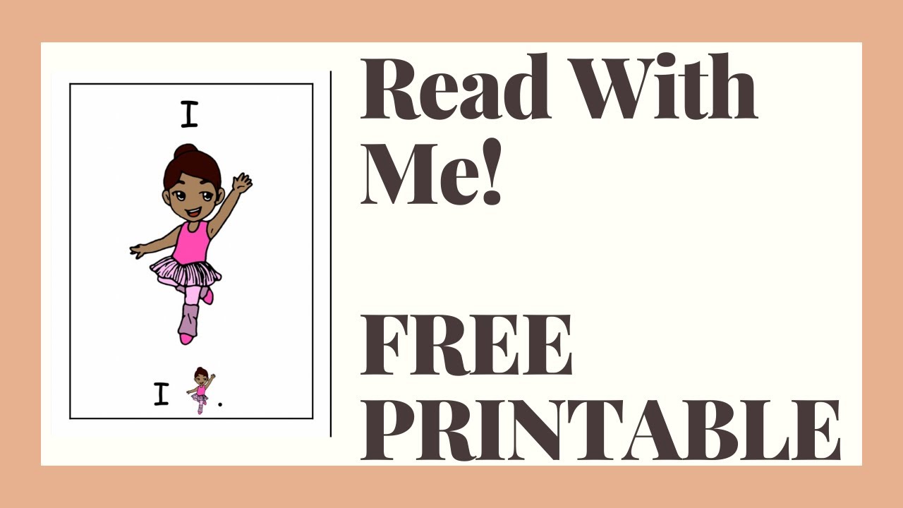 Sight Word I READING PRACTICE - Preschool & Kindergarten. (FREE Printable Book)