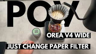 Day 10: Nicaraguan Coffee with Orea V4 Wide | Paper Filter Hack for Better Mouthfeel