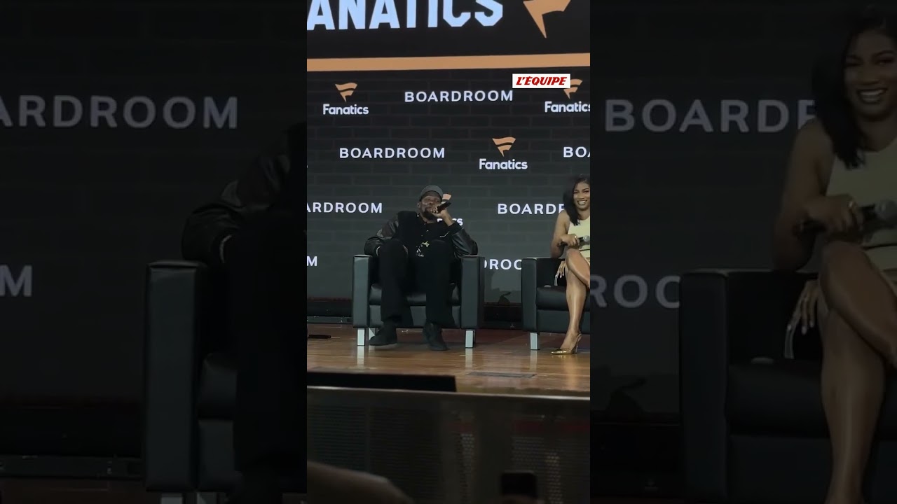 😂😅 Kevin Durant apprend en pleine conférence qu'il est transféré #shorts #basketball #lequipe