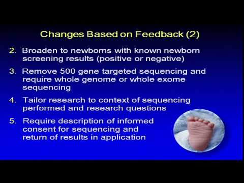 Genomic Sequencing and Newborn Screening Disorders - Anastasia Wise