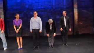 Curtain Call for The Waiting Room Cast, last night in Smock Alley Nov 22nd 2014