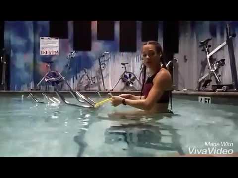 Aqua Cycling with Resistance Bands