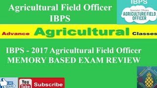 preview picture of video 'IBPS AFO AGRICULTURE FIELD OFFICER Mains Question Paper 2017-18 (28 Jan 2018) | Kisan Jobner'