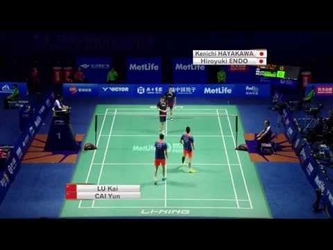 Thaihot China Open 2015 | Badminton R16 M4-MD | Cai/Lu vs Endo/Hay