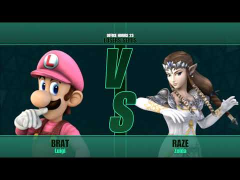 Office Hours 23 - Losers Semis - Brat (Luigi) vs Raze (Zelda)
