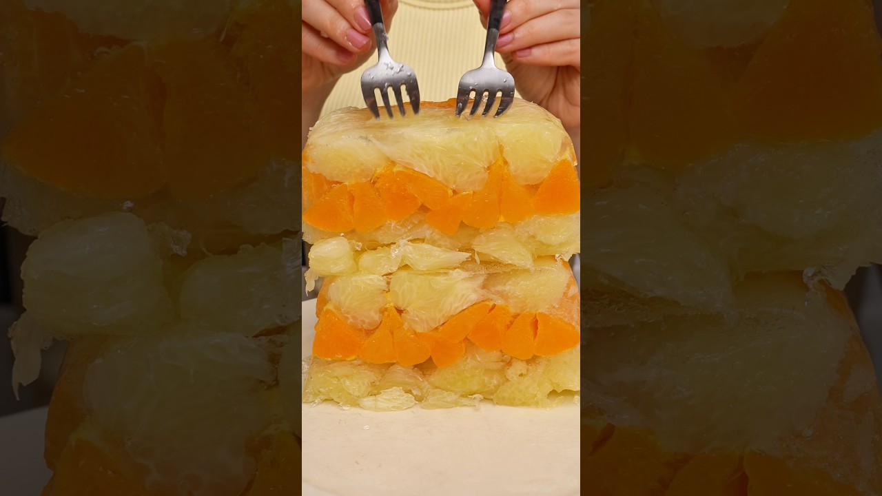 3ヶ月寝かせた晩白柚の世界一美味しい食べ方😋🍊