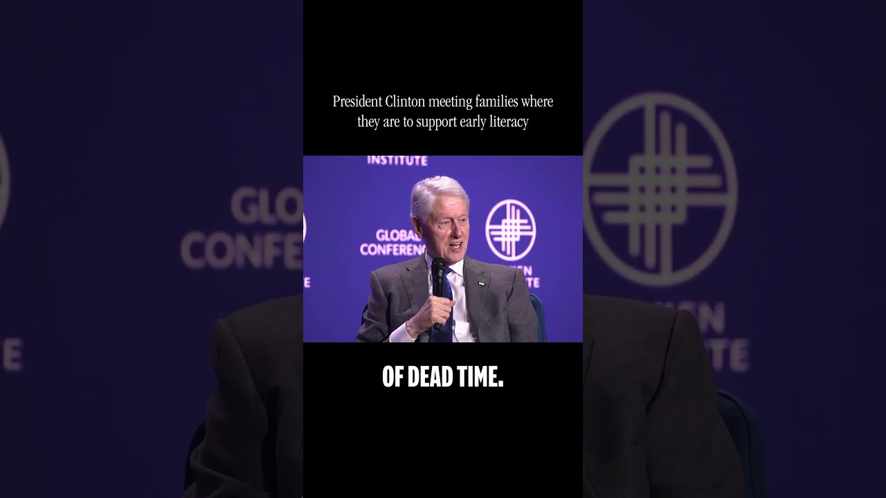 Watch President Clinton talk about his mission of supporting early childhood literacy.