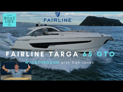 Fairline Targa 65 GTO - This boat is GORGEOUS! Walkthrough with Dan Jones