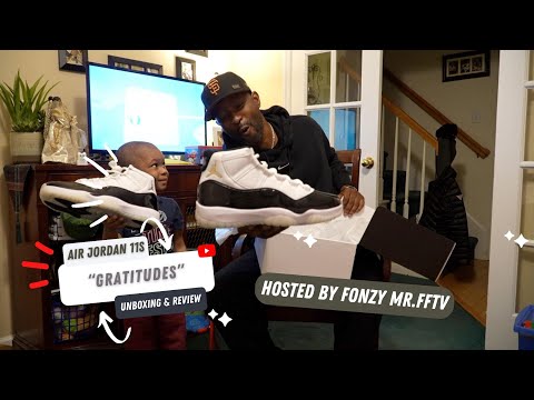 Happy Thanksgiving: Shoe Unboxing & Review on Jordan 11 Gratitude with Legend Santana on FFTV (4k)
