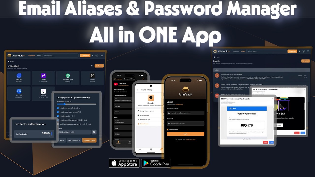 Email Aliases + Password Manager in ONE App | AliasVault: The Ultimate Privacy Tool