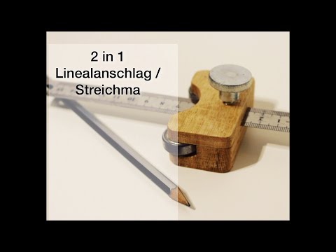 2 in 1 Streichmaß / Linealanschlag