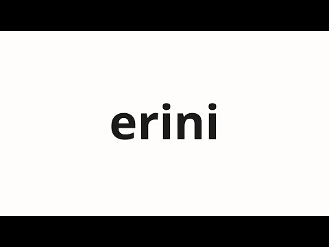 How to pronounce erini | 에린이 (Erin in Korean)