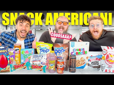 PROVIAMO GLI SNACK AMERICANI PIÙ STRANI MAI VISTI - NON AVETE IDEA DI COSA ABBIAMO MANGIATO ft MOCHO