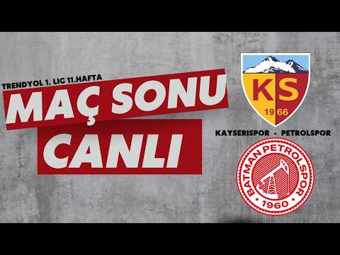 🔴 CANLI | Kayserispor - Batman Petrolspor | MAÇ SONU  |