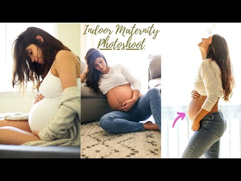 Indoor Maternity Photoshoot | Natural Light |