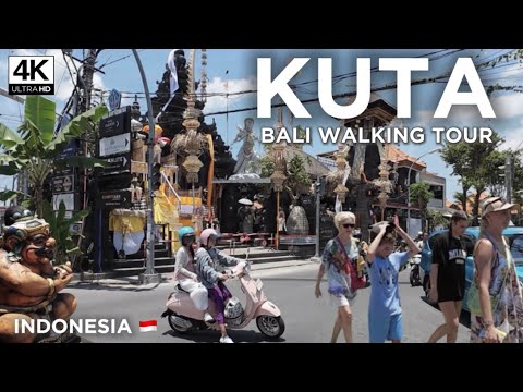 KUTA , BALI – Indonesia’s Most Beautiful Beach Town | 4K Walking Tour