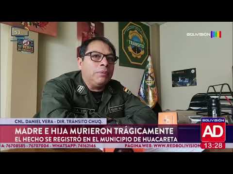 Madre e hija mueren trágicamente en Huacareta, Chuquisaca