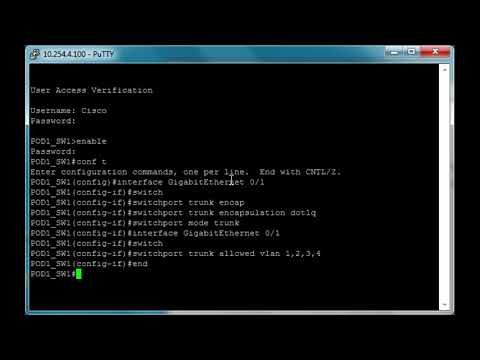 How to configure trunk interface (Cisco IOS)