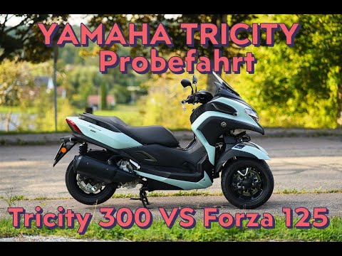 YAMAHA TRICITY 300 Pobefahrt 🛵 lohnt sich der Mehrpreis zur HONDA FORZA 125???