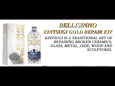 Kintsugi Kit Gold Repair, Gold Glue for Ceramics