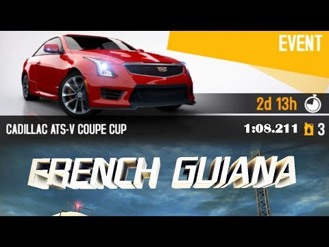 Asphalt 8 - CADILLAC ATS-V (French Guiana Rev.) 1:08.211