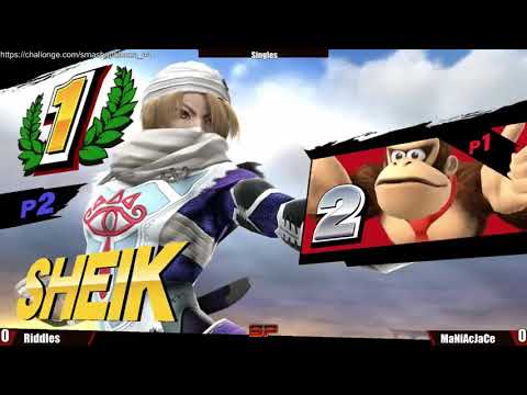 SmashaPalooza 44: Winners - MaNiAcJaCe (Sheik) vs Riddles (DK)