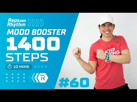 MOOD BOOSTER WALK 10 Min • 1400 Steps • Walking Workout #60 • Keoni Tamayo