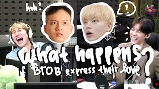 what happens if you ask btob to say i love you to their members?