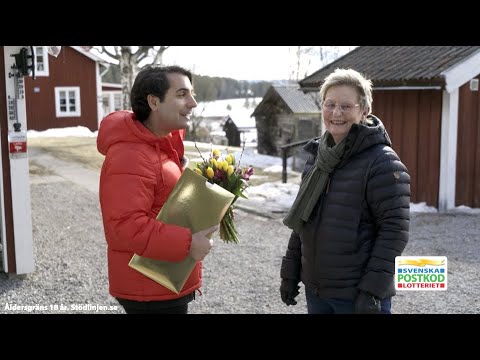 Daniel Paris besöker vinnare i vackra Tallåsen - Postkodlotteriet