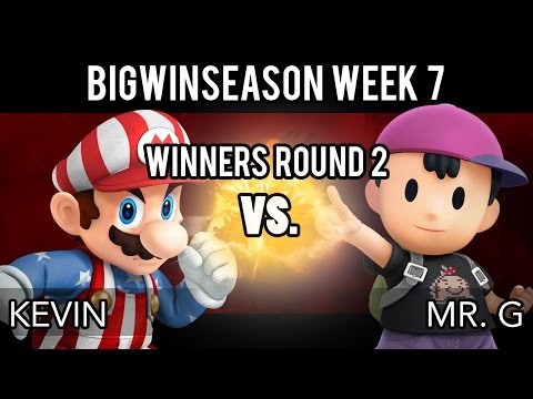BigWinSeason Week 7 - Winners Round 2 - Kevin (Mario) VS Mr. G (Bowser, Ness)