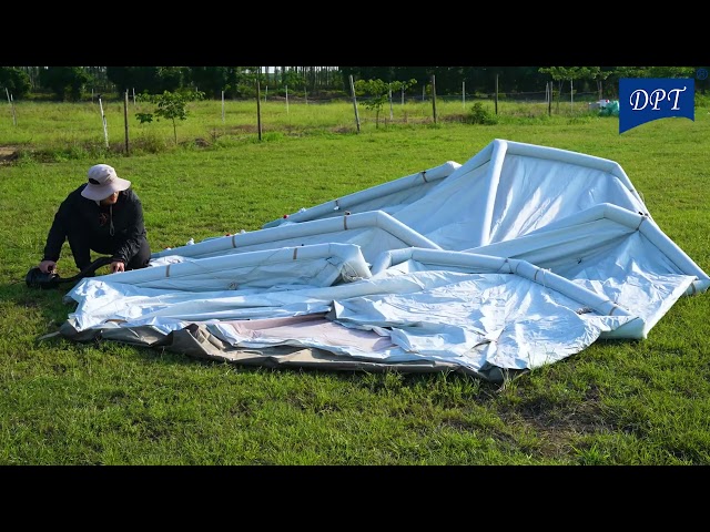 خيمة النفق الهوائية 6.8*3.4*2.1م- مساحة واسعة، مقاومة عالية للماء، سهلة وسريعة التركيب،ضمان سنتان