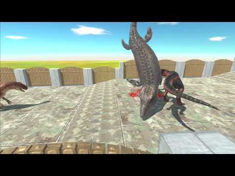 Danger Mosasaurus death run-cartoon|animal battle | Arbs game