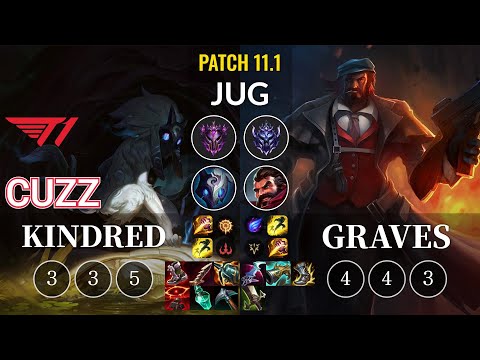 T1 Cuzz Kindred vs Graves Jungle - KR Patch 11.1