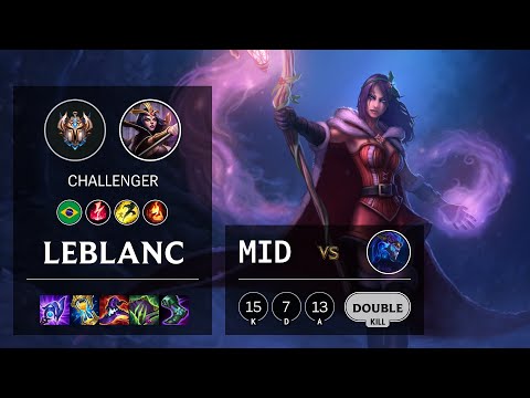 LeBlanc Mid vs Aurelion Sol - BR Challenger Patch 11.2