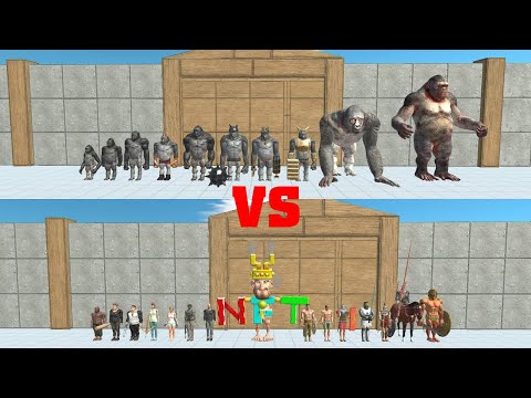 Mutant Primates vs All Humans - Animal Revolt Battle Simulator