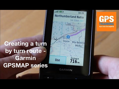 Planning a route on a Garmin GPSMAP 66 series GPS Unit - turn by turn routing