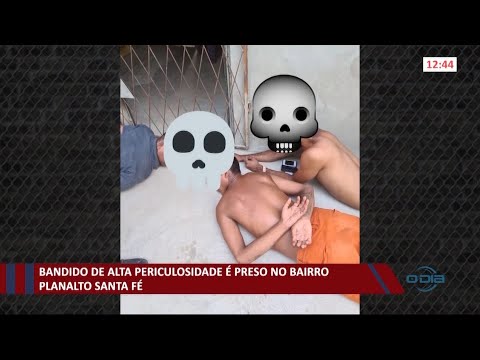 Bandido de alta periculosidade é preso no bairro Planalto Santa Fé 04 12 2020