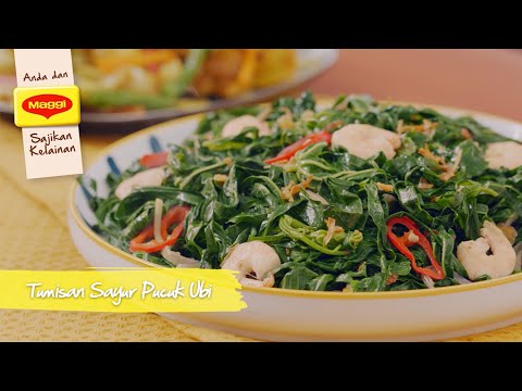 Stir-Fried Tapioca Leaves