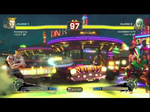 SSF4: hioseijurou (Guile) vs. GODMAN1979 (El Fuerte)