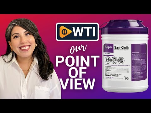 Super Sani-Cloth Germicidal Disposable Wipe - Fast 2-Minute Contact Time - WTI product video review