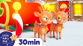 Santa&#39;s Reindeer on Christmas Eve + More Christmas Music For Kids | Little Baby Bum