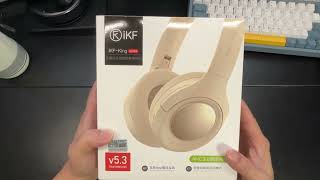 Unboxing iKF King Wireless Bluetooth V5.3 Headphones