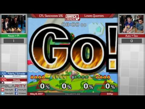 CFL Smackdown 126 Melee - Krudo + Pi vs Auro + Sigh - Doubles Losers Quarters